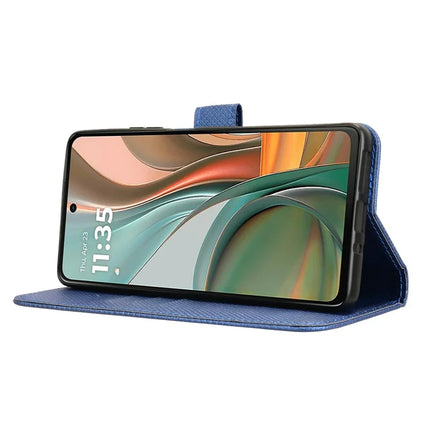 For Motorola Moto G75 5G Case PU Leather Diamond Texture Wallet Phone Cover