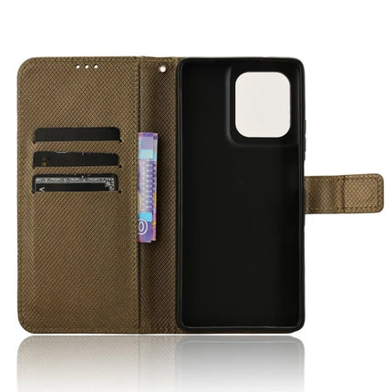 For Motorola Moto G75 5G Case PU Leather Diamond Texture Wallet Phone Cover