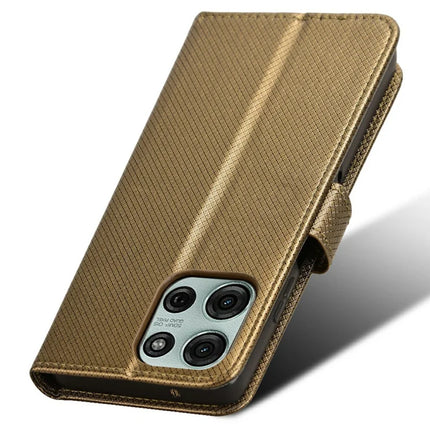 For Motorola Moto G75 5G Case PU Leather Diamond Texture Wallet Phone Cover
