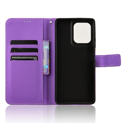 For Motorola Moto G75 5G Case PU Leather Diamond Texture Wallet Phone Cover