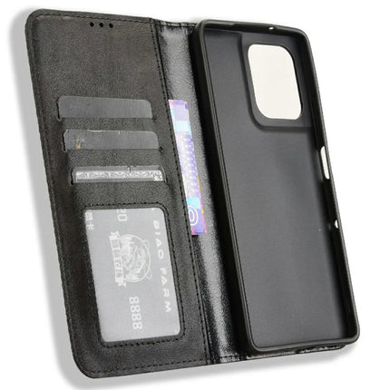 For Motorola Moto G75 5G Leather Case Wallet Stand Retro Texture Phone Cover