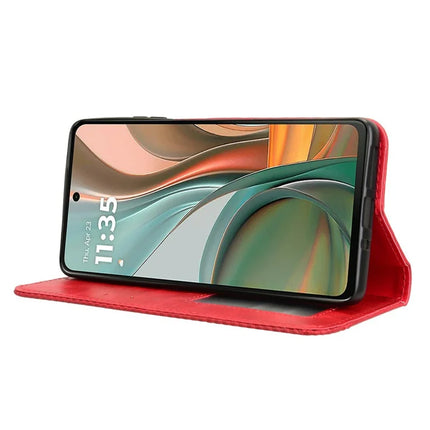 For Motorola Moto G75 5G Leather Case Wallet Stand Retro Texture Phone Cover