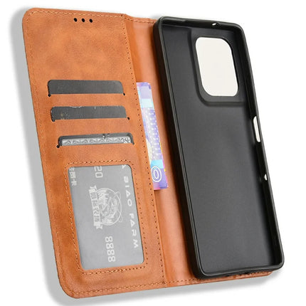 For Motorola Moto G75 5G Leather Case Wallet Stand Retro Texture Phone Cover