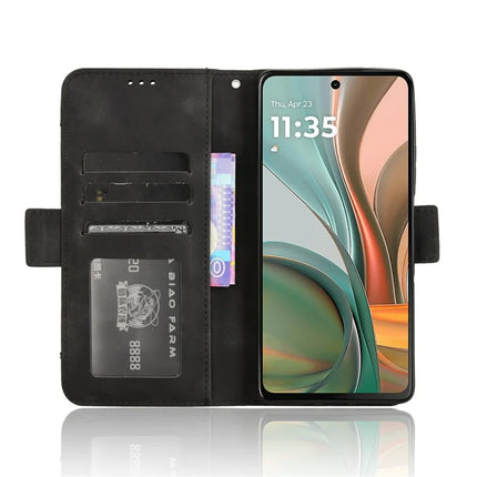 For Motorola Moto G75 5G Leather Case Phone Wallet Cover with Multiple Card Slots