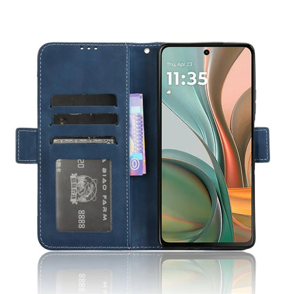 For Motorola Moto G75 5G Leather Case Phone Wallet Cover with Multiple Card Slots