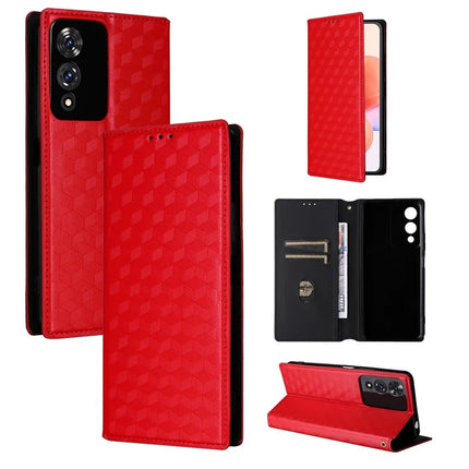 For Cubot A10 Wallet Case Rhombus Imprinted Leather Phone Cover