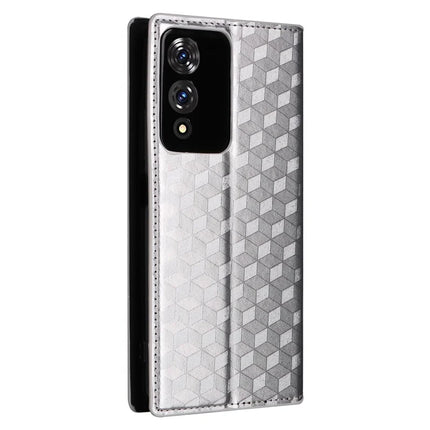 For Cubot A10 Wallet Case Rhombus Imprinted Leather Phone Cover