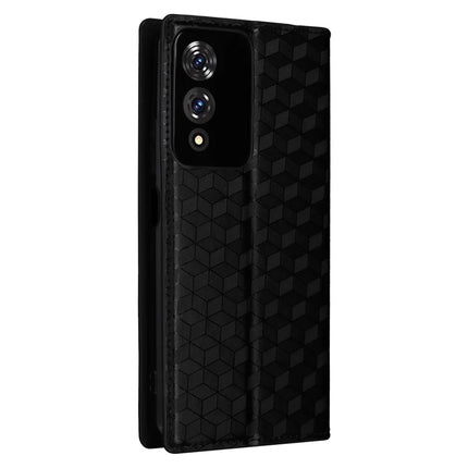 For Cubot A10 Wallet Case Rhombus Imprinted Leather Phone Cover