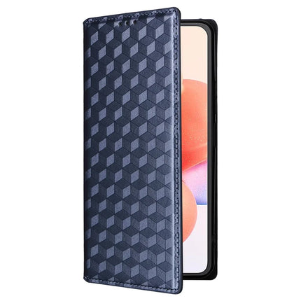 For Cubot A10 Wallet Case Rhombus Imprinted Leather Phone Cover