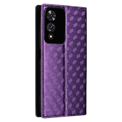 For Cubot A10 Wallet Case Rhombus Imprinted Leather Phone Cover