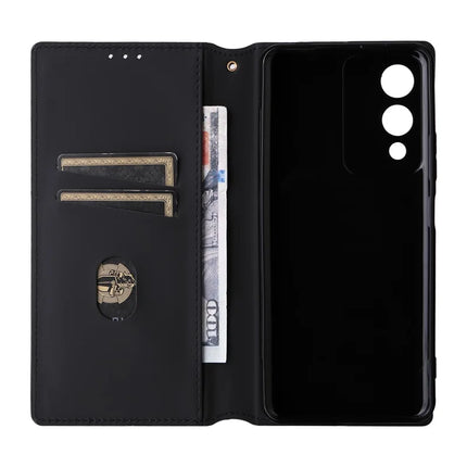 For Cubot A10 Wallet Case Rhombus Imprinted Leather Phone Cover