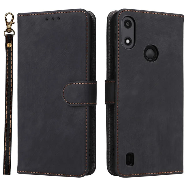 For Gabb Phone 4 Wallet Case RFID Blocking PU Leather Cover Stand View - Black