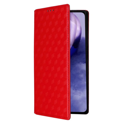 For HMD Skyline Wallet Case Rhombus Imprinted Leather Phone Cover