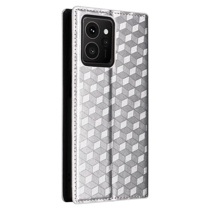 For HMD Skyline Wallet Case Rhombus Imprinted Leather Phone Cover