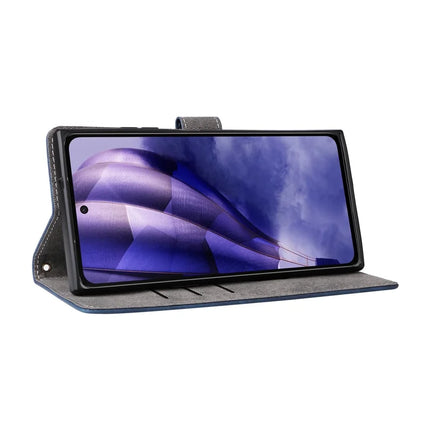 For HMD Skyline Wallet Case RFID Blocking PU Leather Cover Stand View