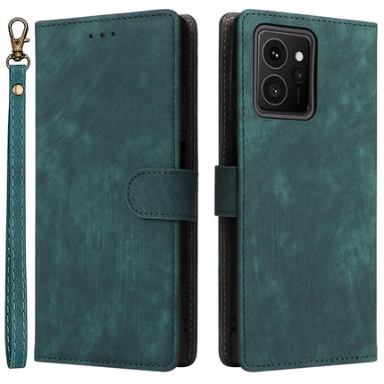 For HMD Skyline Wallet Case RFID Blocking PU Leather Cover Stand View - Green