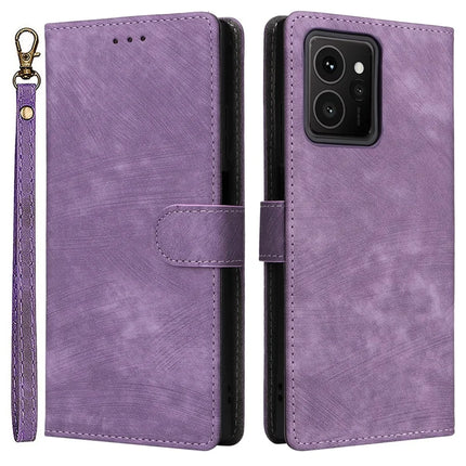 For HMD Skyline Wallet Case RFID Blocking PU Leather Cover Stand View - Purple