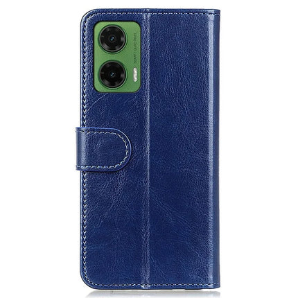 For Motorola Moto G35 5G Case Crazy Horse Texture PU Leather Phone Stand Cover