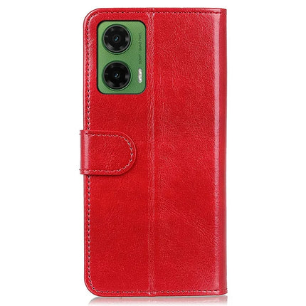 For Motorola Moto G35 5G Case Crazy Horse Texture PU Leather Phone Stand Cover