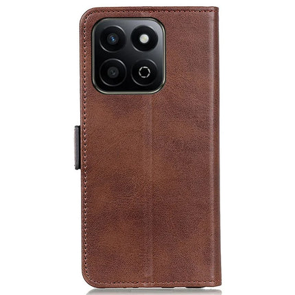 For Honor X7c 4G / 200 Smart 5G / Play 60 Plus 5G Case Stand Cowhide Texture PU Leather Phone Cover