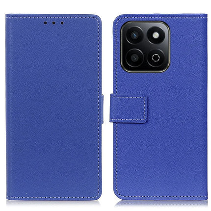 For Honor X7c 4G / 200 Smart 5G / Play 60 Plus 5G Case PU Leather Stand Wallet Phone Cover - Blue