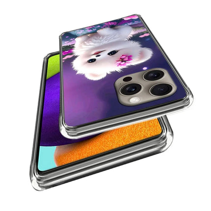 For iPhone 16 Pro Max Case Pattern Printed Shockproof TPU Phone Cover