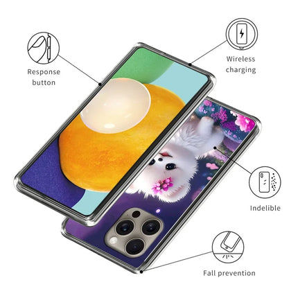 For iPhone 16 Pro Max Case Pattern Printed Shockproof TPU Phone Cover