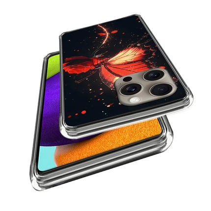 For iPhone 16 Pro Max Case Pattern Printed Shockproof TPU Phone Cover