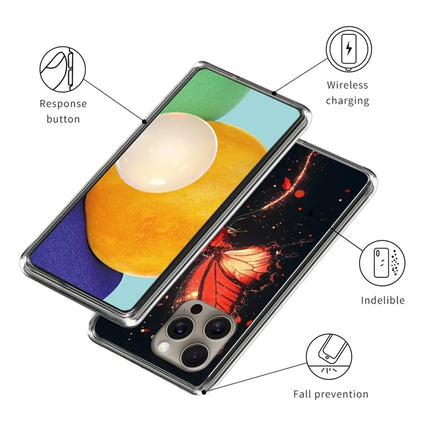 For iPhone 16 Pro Max Case Pattern Printed Shockproof TPU Phone Cover