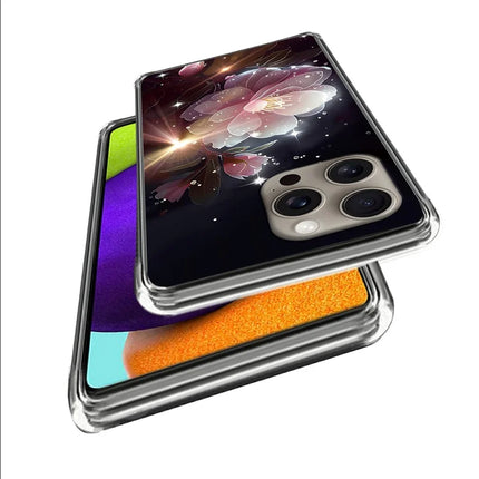 For iPhone 16 Pro Max Case Pattern Printed Shockproof TPU Phone Cover