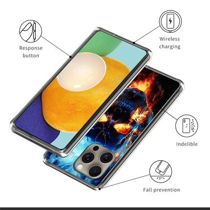 For iPhone 16 Pro Max Case Pattern Printed Shockproof TPU Phone Cover