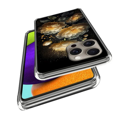 For iPhone 16 Pro Max Case Pattern Printed Shockproof TPU Phone Cover