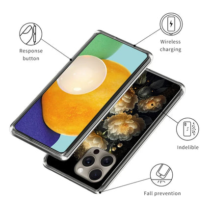 For iPhone 16 Pro Max Case Pattern Printed Shockproof TPU Phone Cover