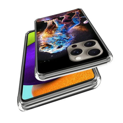 For iPhone 16 Pro Max Case Pattern Printed Shockproof TPU Phone Cover