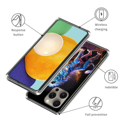 For iPhone 16 Pro Max Case Pattern Printed Shockproof TPU Phone Cover