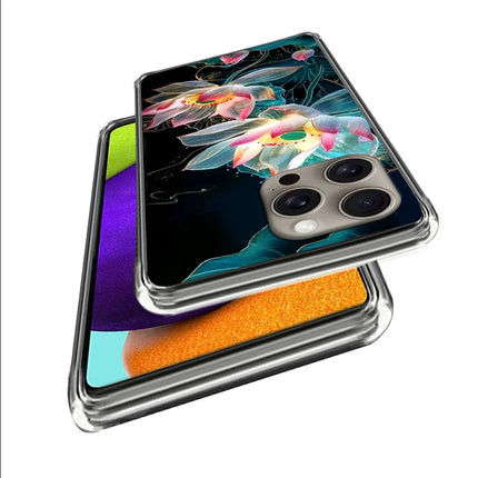 For iPhone 16 Pro Max Case Pattern Printed Shockproof TPU Phone Cover