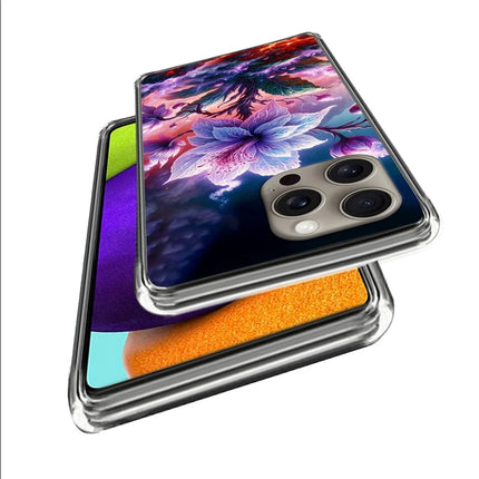 For iPhone 16 Pro Max Case Pattern Printed Shockproof TPU Phone Cover