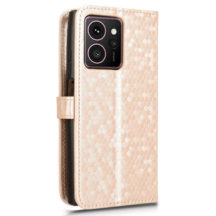 For HMD Skyline Wallet Case Dot Pattern Imprint PU Leather Phone Cover