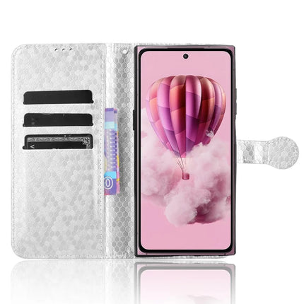 For HMD Skyline Wallet Case Dot Pattern Imprint PU Leather Phone Cover
