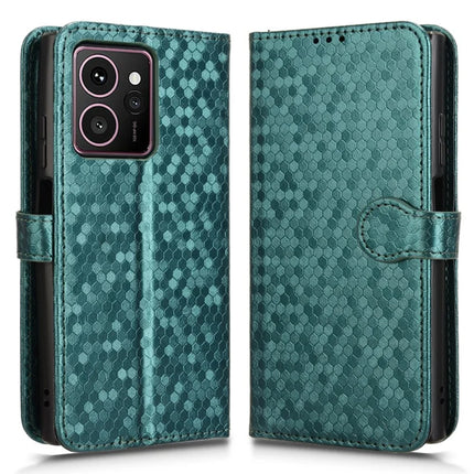 For HMD Skyline Wallet Case Dot Pattern Imprint PU Leather Phone Cover - Green