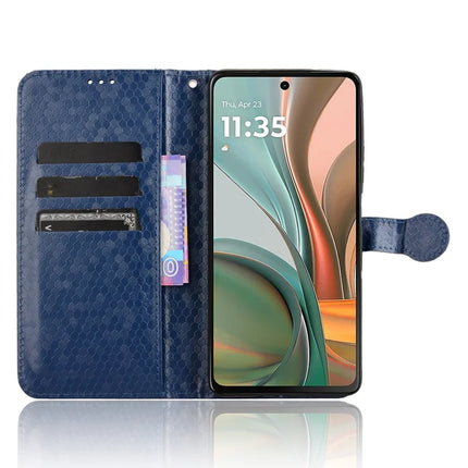 For Motorola Moto G75 5G Wallet Case Dot Pattern Imprint PU Leather Phone Cover