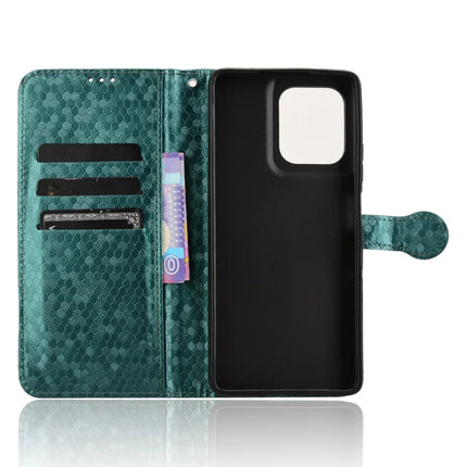 For Motorola Moto G75 5G Wallet Case Dot Pattern Imprint PU Leather Phone Cover