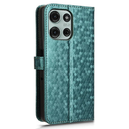For Motorola Moto G75 5G Wallet Case Dot Pattern Imprint PU Leather Phone Cover