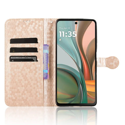 For Motorola Moto G75 5G Wallet Case Dot Pattern Imprint PU Leather Phone Cover