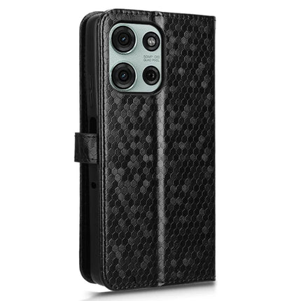 For Motorola Moto G75 5G Wallet Case Dot Pattern Imprint PU Leather Phone Cover