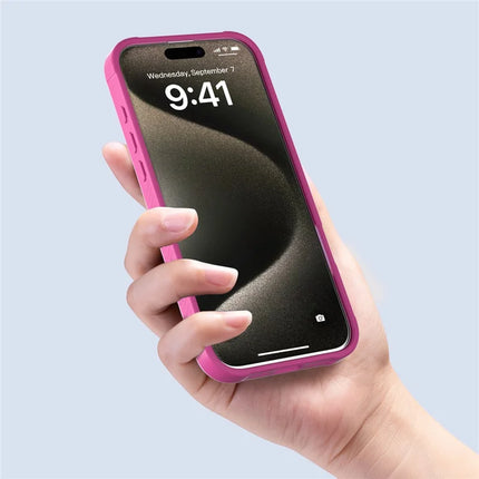 GW20 For iPhone 16 Pro Max Case Compatible with MagSafe Skin-Touch TPU+PC Kickstand Phone Cover