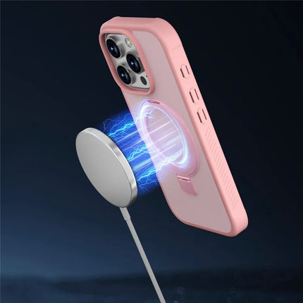 GW20 For iPhone 16 Pro Max Case Compatible with MagSafe Skin-Touch TPU+PC Kickstand Phone Cover