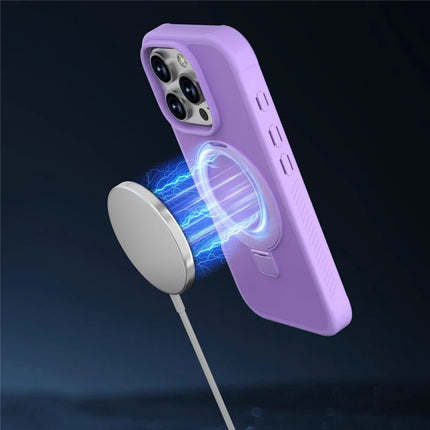 GW20 For iPhone 16 Pro Max Case Compatible with MagSafe Skin-Touch TPU+PC Kickstand Phone Cover