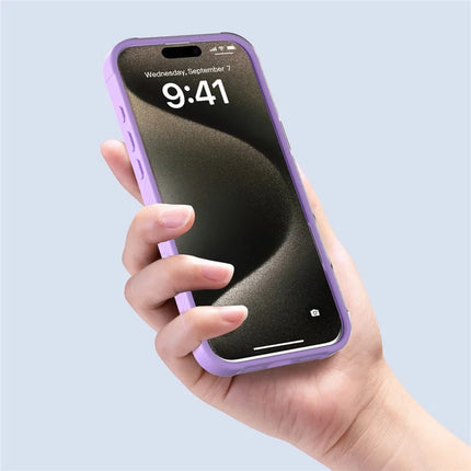 GW20 For iPhone 16 Pro Max Case Compatible with MagSafe Skin-Touch TPU+PC Kickstand Phone Cover