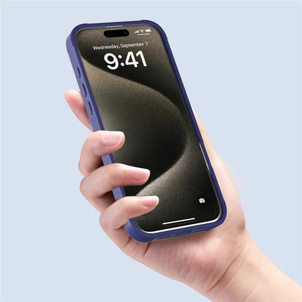 GW20 For iPhone 16 Pro Max Case Compatible with MagSafe Skin-Touch TPU+PC Kickstand Phone Cover